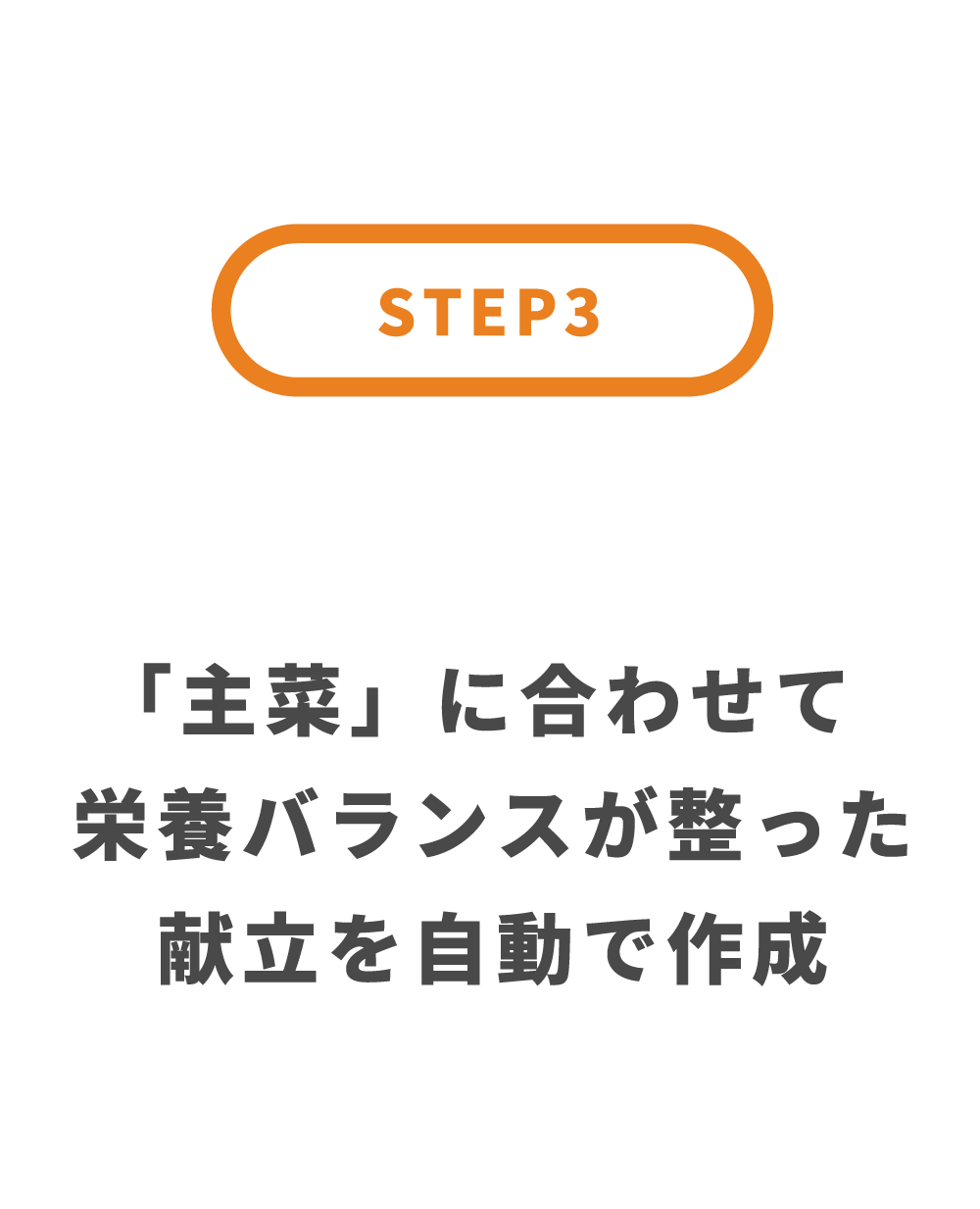 STEP3：献立生成